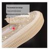 Korean Style Women's Summer Mesh Sequin Loafers - Breathable Slip-on with Thick Sole