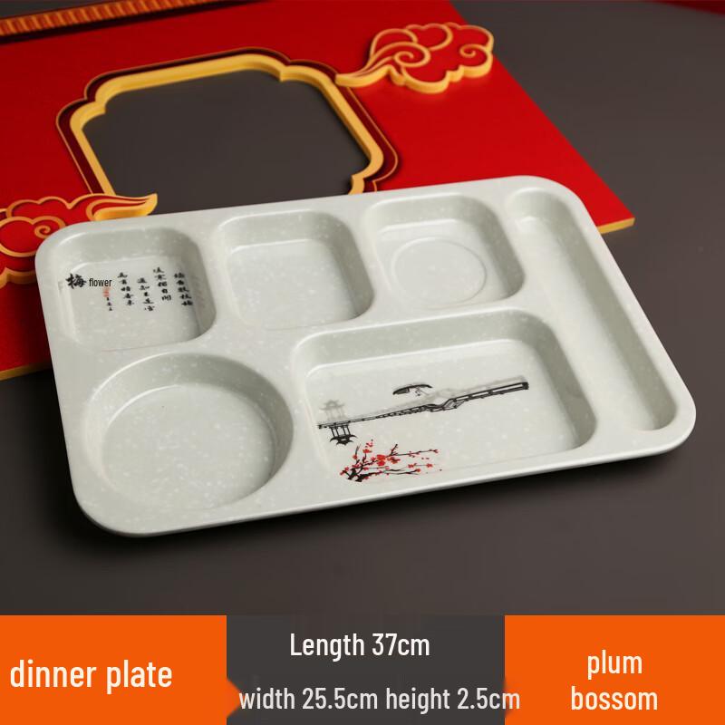 Commercial Melamine Divided Lunch Tray