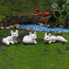1/3/6Pcs Mini Fox Figurines Resin Miniature Foxes Landscape Fox Figurine Party Favors Garden Home Decor