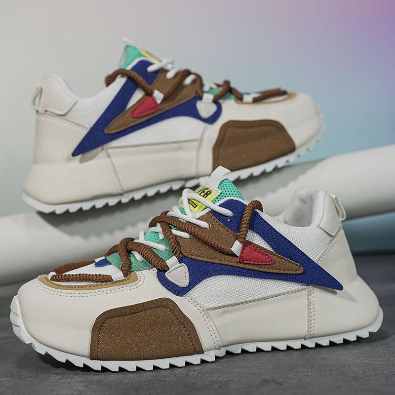 Trend Men’s Sneakers British Style Shoes For Men Platform Running Sport Sneakers Male Street Style Vulcanized Shoes Man