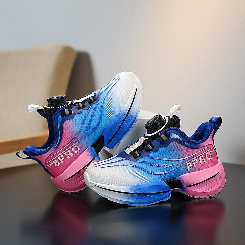 Children's basketball shoes spring new breathable mesh boys' sports shoes medium and large children's wear-resistant shock-absorbing running shoes gi