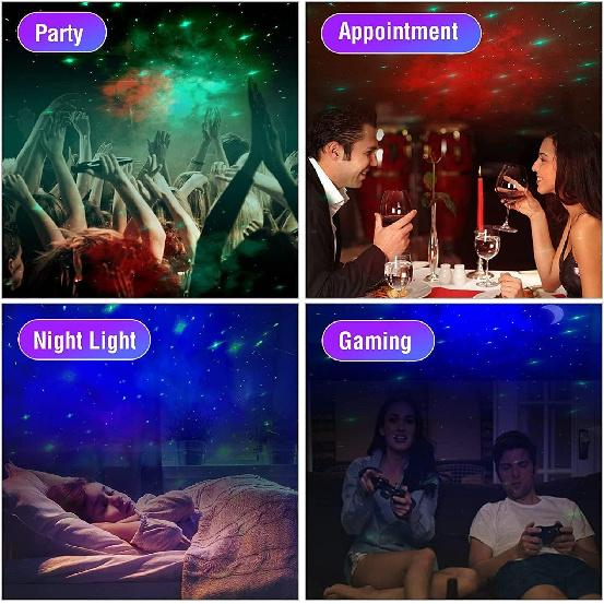 Galaxy Projector,Night Light Star Projector with Bluetooth Speaker, Remot Control LED Nebula Cloud Gift for Kids Room Bedroom Decor, Accompany,Night