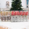 6pcs DIY Painted Christmas Pine Cone Plastic Christmas Tree Decoration  Home Xmas Decor