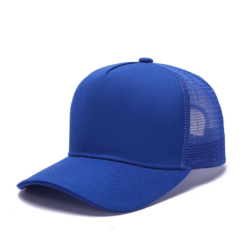 Mesh Summer Trucker Cap with Logo Embroidery - Perfect for Team Building and Baseball Events