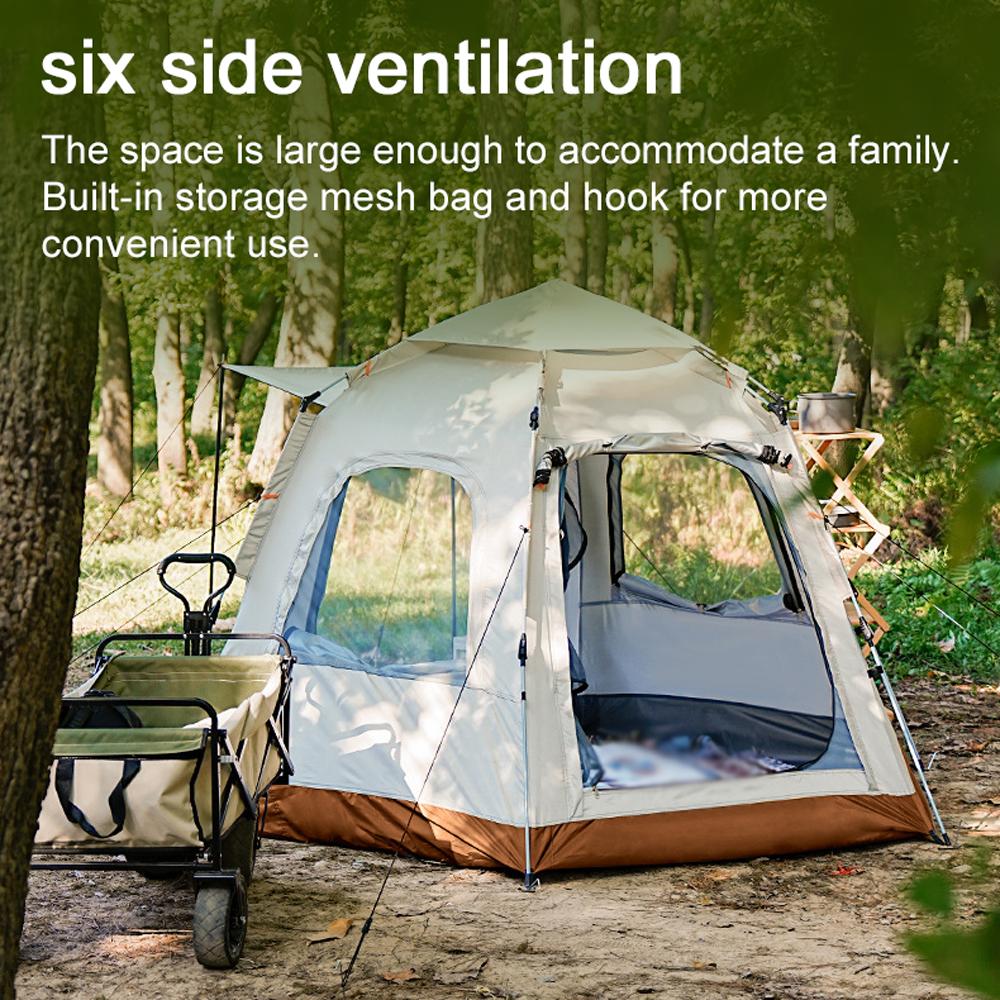 Açık Kamp Piknik Otomatik Hızlı Açık Çadır Su Geçirmez Güneş Işığına dayanıklı Çadır Aile Anında