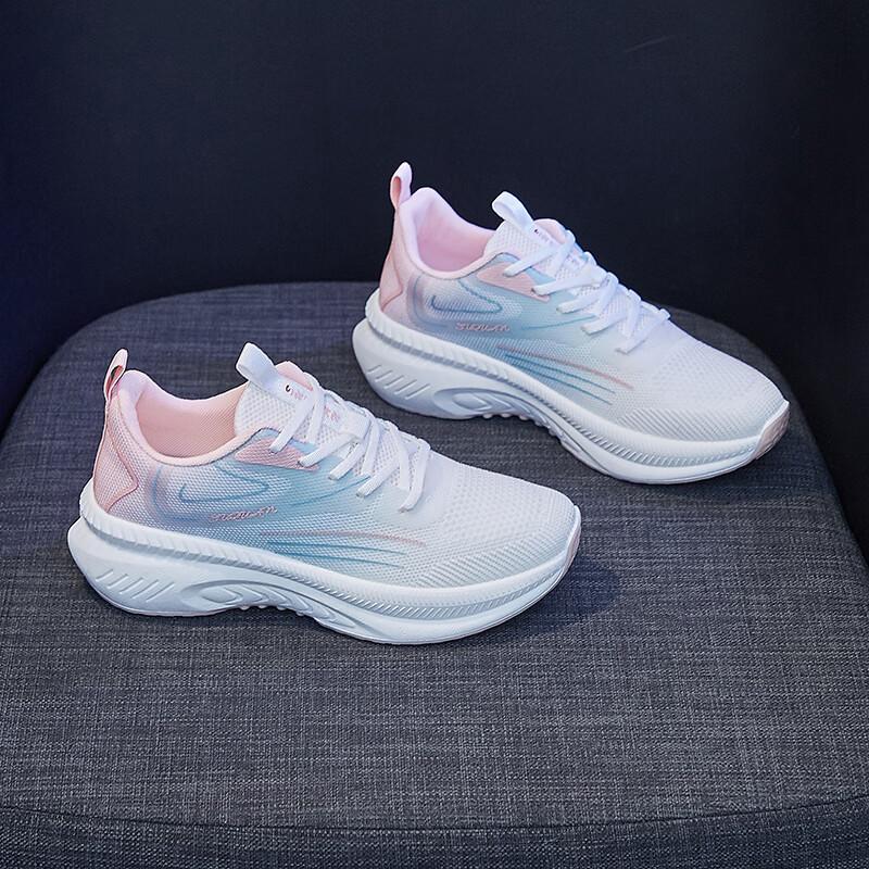 Sneakers Women's Summer Breathable, Non-slip and Wear-resistant Casual Running Shoes Women's 2025 New Ultra-light Shock-absorbing Special Running Sh