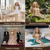 Realistic Humanoid Doll Model Articulated Body and Detailed Face for Photography Display and Art Use