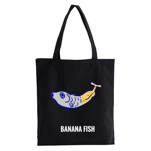 Anime Banana Fish Graphic Dámské Nákupní tašky Kabelky Látkové Plátěné Tašky Dámské y2k Opakovaně použitelné tašky přes rameno