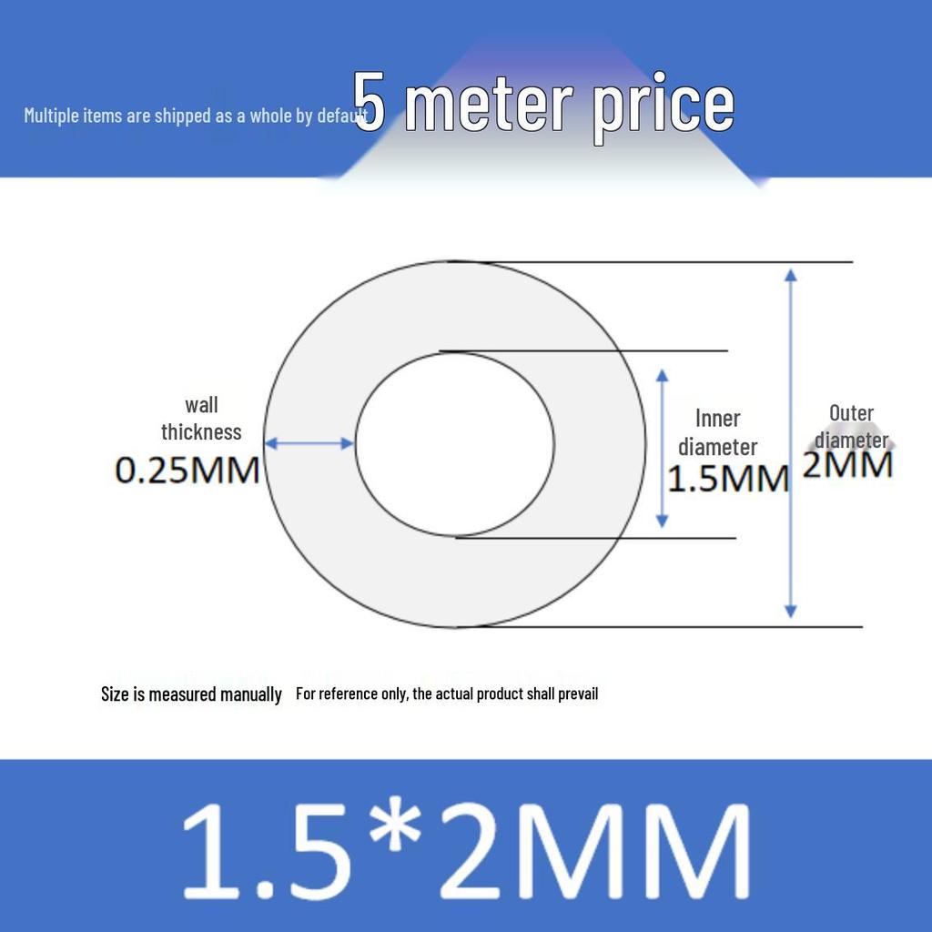 Kleiner Hochtemperaturbeständiger Lebensmittelechter Silikonschlauch - Innendurchmesser 0,3-1