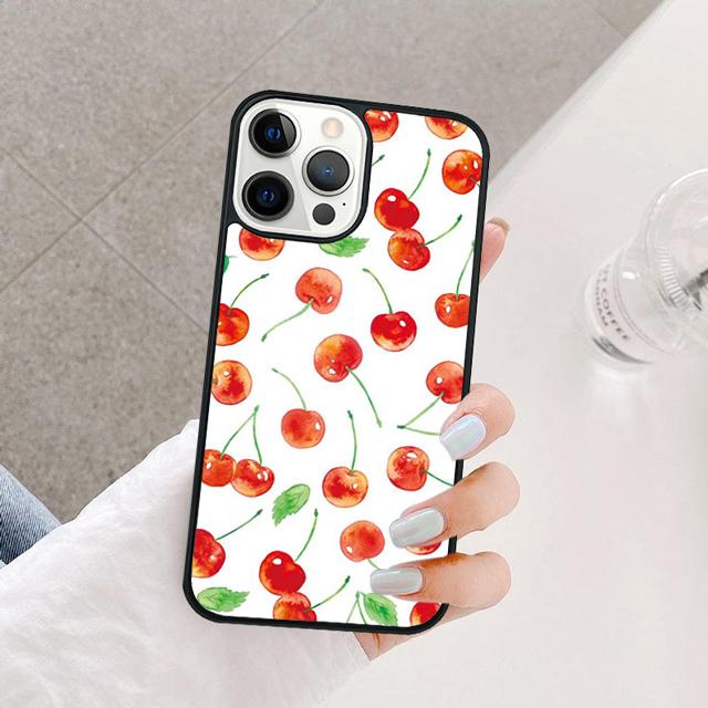 Food fruit red Cherry Phone Case Cover For iPhone 17 Air 15 16 14 13 12 Pro Max 11 Pro Max Plus Coque Shell