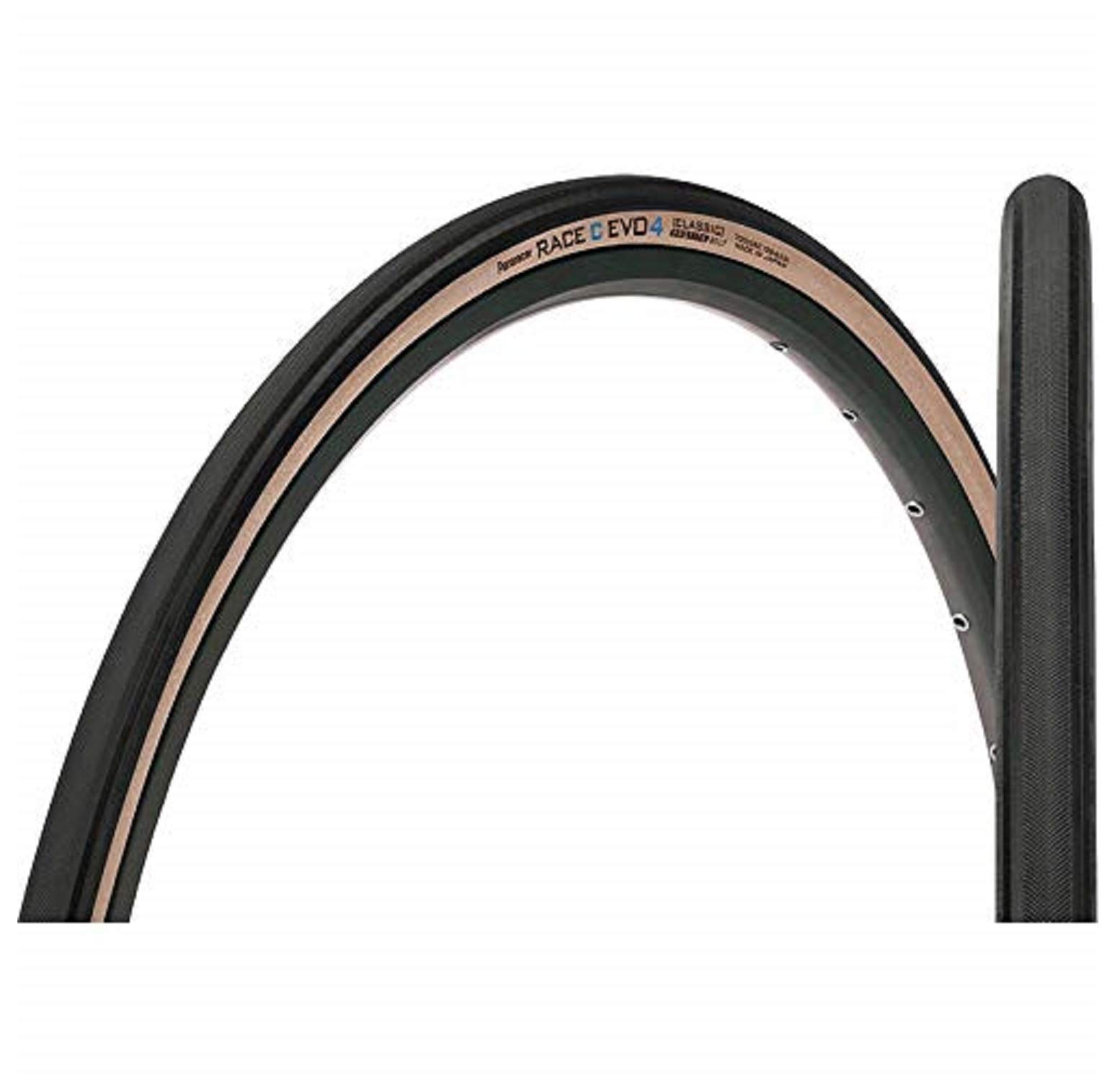 

Panaracer Race C Evo 4 Clincher Tire [700 x 26C] F726-RCC-AX4 Black x AX (For Road Bikes, Cross Bikes, Road Racing, Touring, and Long Rides)