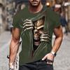 [Summer T-Shirt] Breathable Polyester Men's T-Shirt | Unique Print Design, Crew Neck, Short Sleeve, Casual Sporty Style, Summer Essential