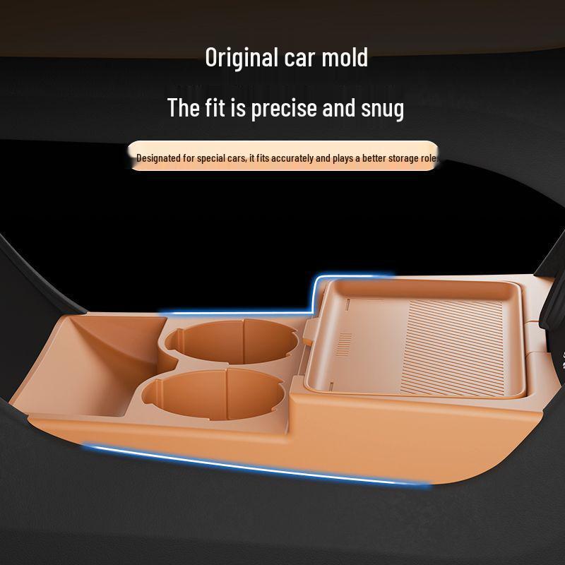 Boyue L Center Console Storage Box: Fits 25 Models, Original Color Silicone, Interior Upgrade, Car Modification Accessory