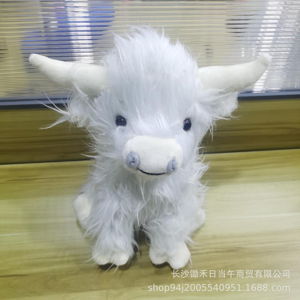 Simulation Highland Cow Scottish Highland Cow Plush Doll Long Hair Cow Doll