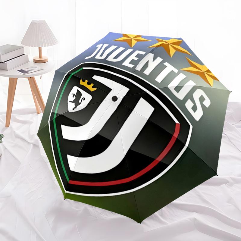 1pc Juventus Umbrella, Sun Protection, And UV Shielding. It Has Eight Sturdy Ribs for Outdoor Use And Perfect As a Holiday Gift