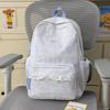 Schoolbag spring new Korean style INS style lace trim middle school backpack, large capacity middle school backpack for women