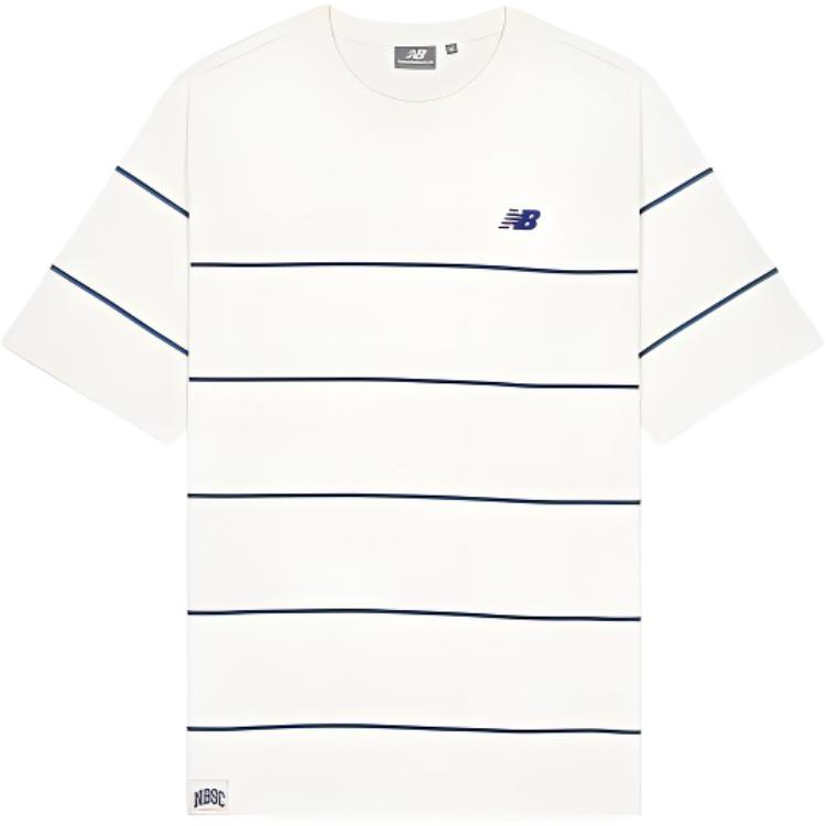 New Balance T Shirts Men s Ecru Crew Neck Moderate NEE22231-IV XXL