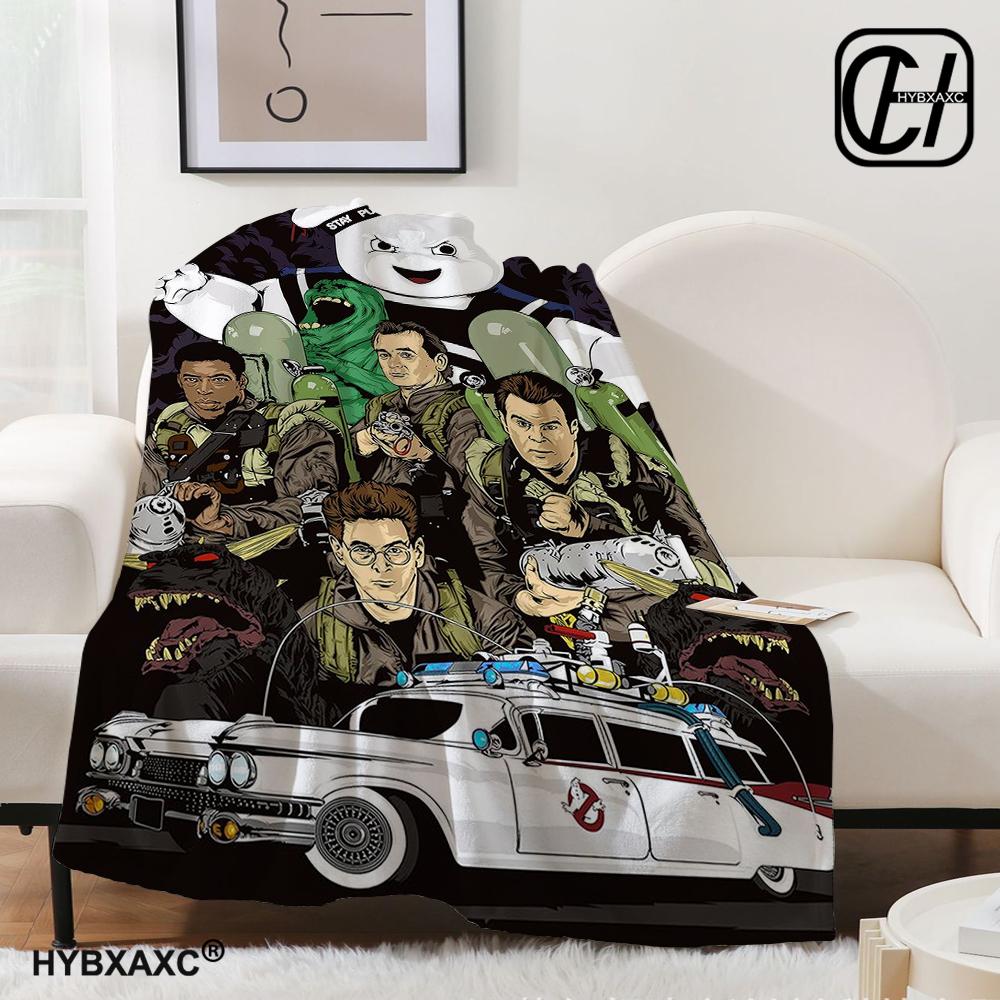 G-Ghostbusters Cartoon-Druckdecke Warme Flanelldecken Weich und Bequem Decke für Zuhause und Reisen Bettwäsche Geburtstagsgeschenk