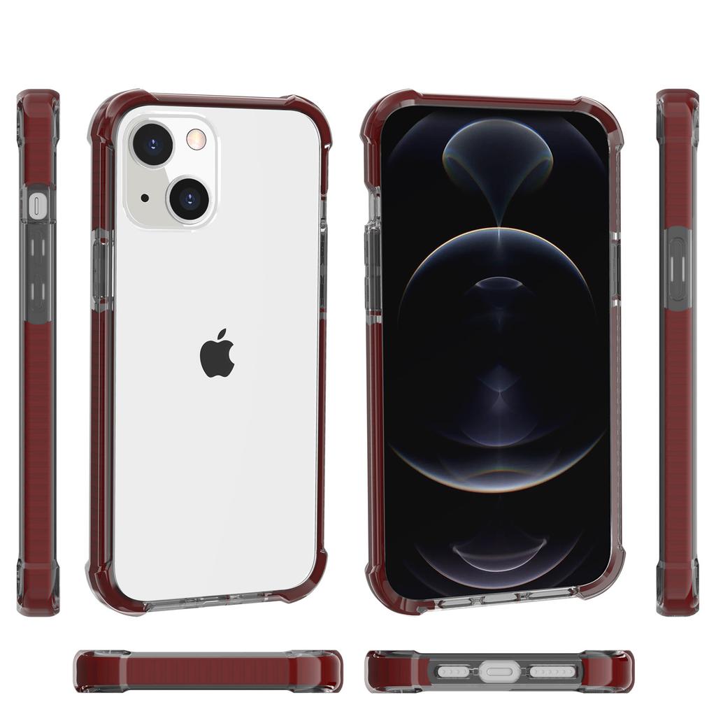 Applicable To Apple 13 Acrylic Mobile Phone Case iPhone13 Transparent Three-in-one Airbag Anti-drop Hard Case Factory Wholesale