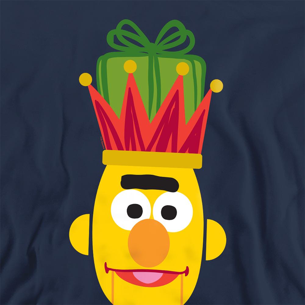Sesame Street Unisex Adult Bert Nutcracker Christmas Sweatshirt
