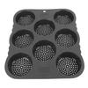 Hamburger Bun Mold Silicone 8 Cavity Easy Release Heat Resistant Hamburger Bread Bakery Pan for Kitchen