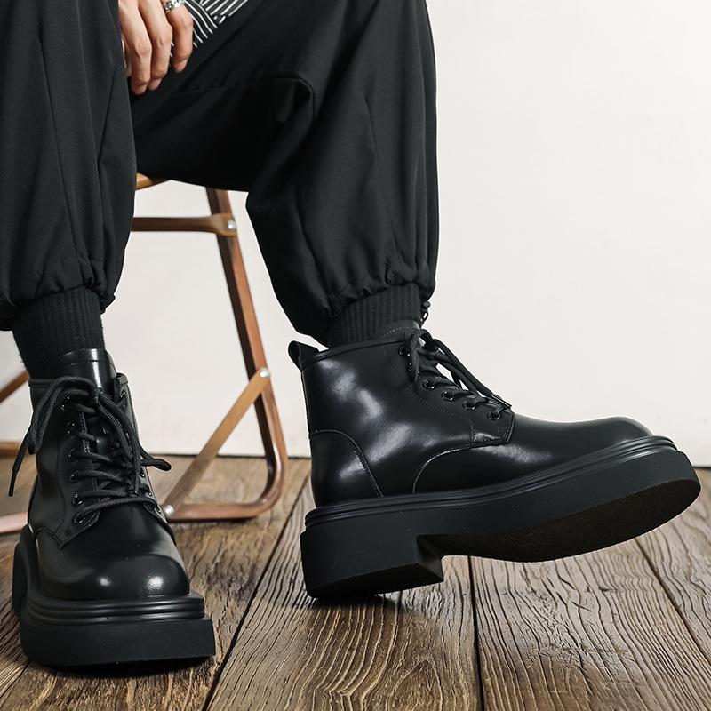 Thick-soled Martin boots men's boots fashion foreign style short boots European and American style short boots 2025 new single shoes 5011-M