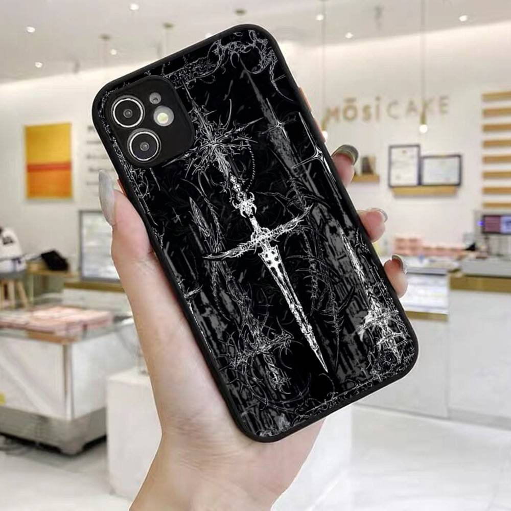 Gothic Coquette Cybersigilism Phone Case For IPhone 16 15 14 X XR XS 7 8 Plus 11 12 13 Pro MAX 13mini Matte Shockproof Case