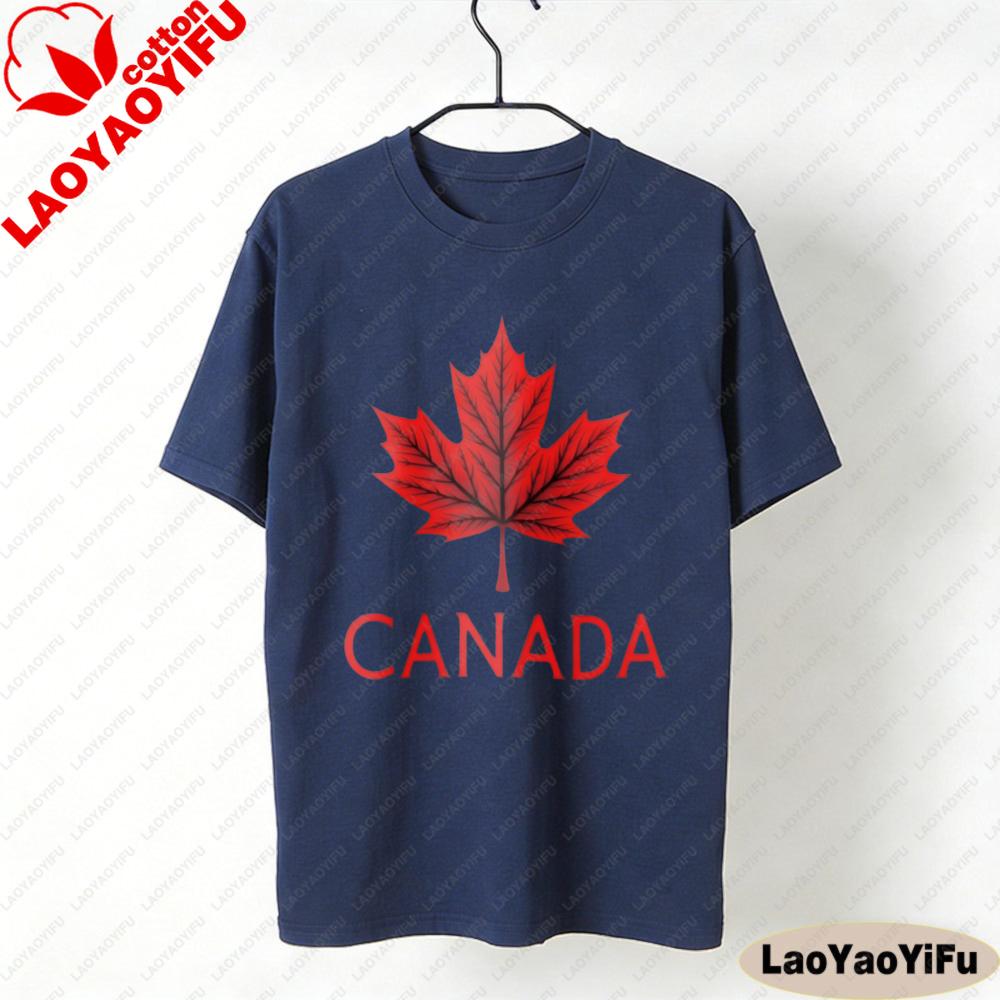 Canada Maple Leaf Print TShirt Canada Pride Shirt Daily Life Casual Unisex Unisex Unisex Cotton Tshirt Canadians Gift Short Sleeve