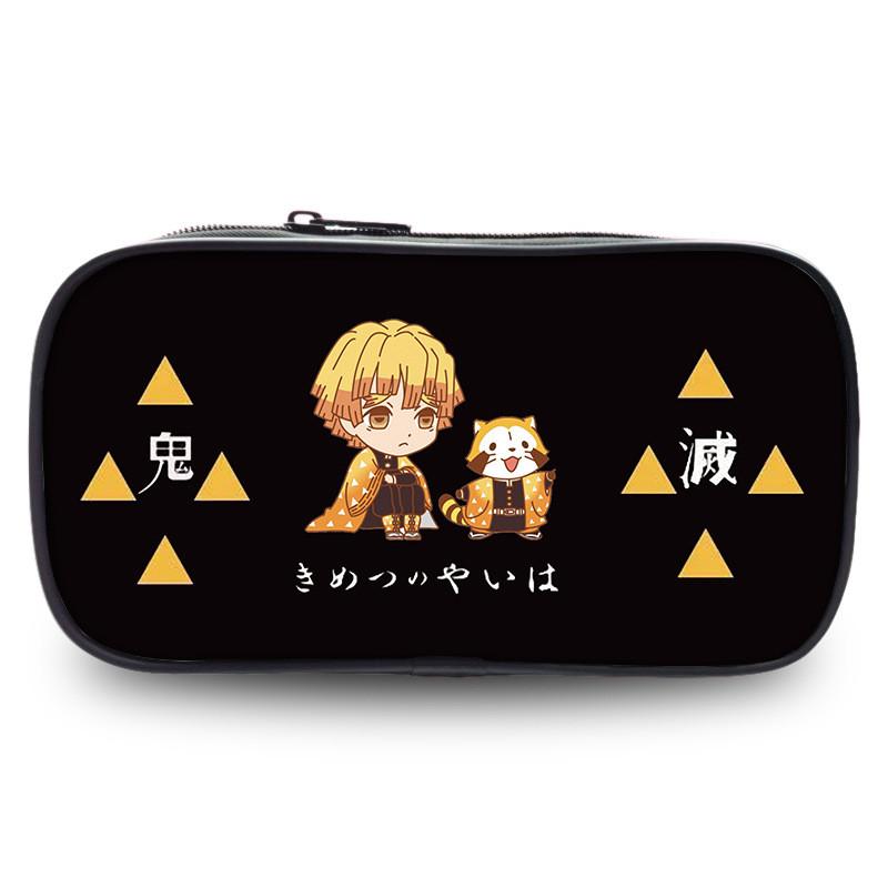 Cute Demon Slayer Pen Pouch Large Capacity Oxford Fabric Versatile Pencil Bag