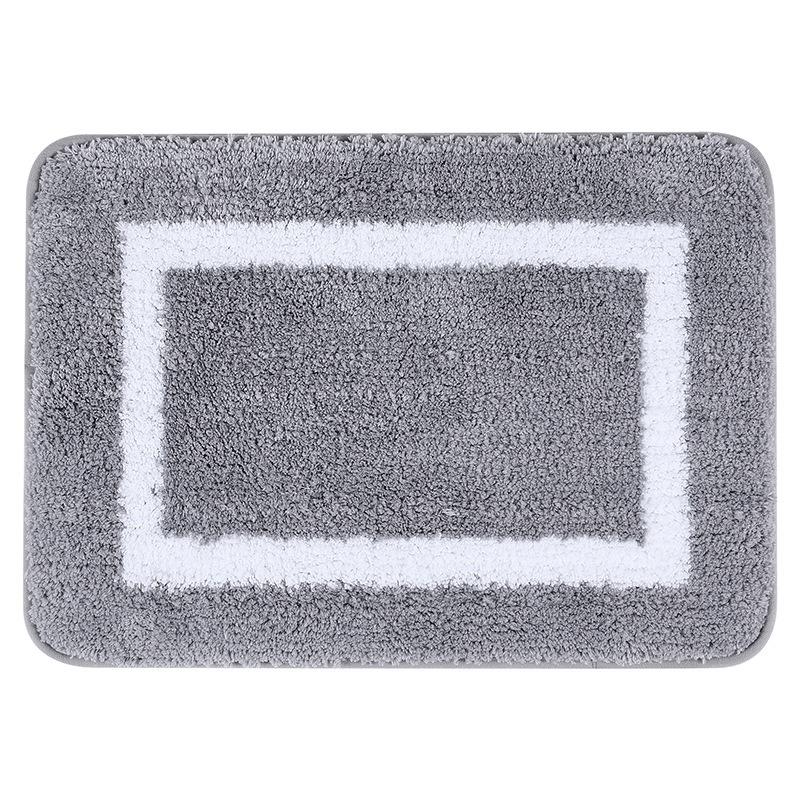 Olanly Soft Bathroom Plush Rug Absorbent Quick Dry Bath Mat Shower Pad Floor Protector Decor Non-Slip Living Room Bedroom Carpet