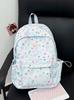 Schoolbag cute junior high school ins star floral backpack fresh college girl large capacity versatile backpack backpack