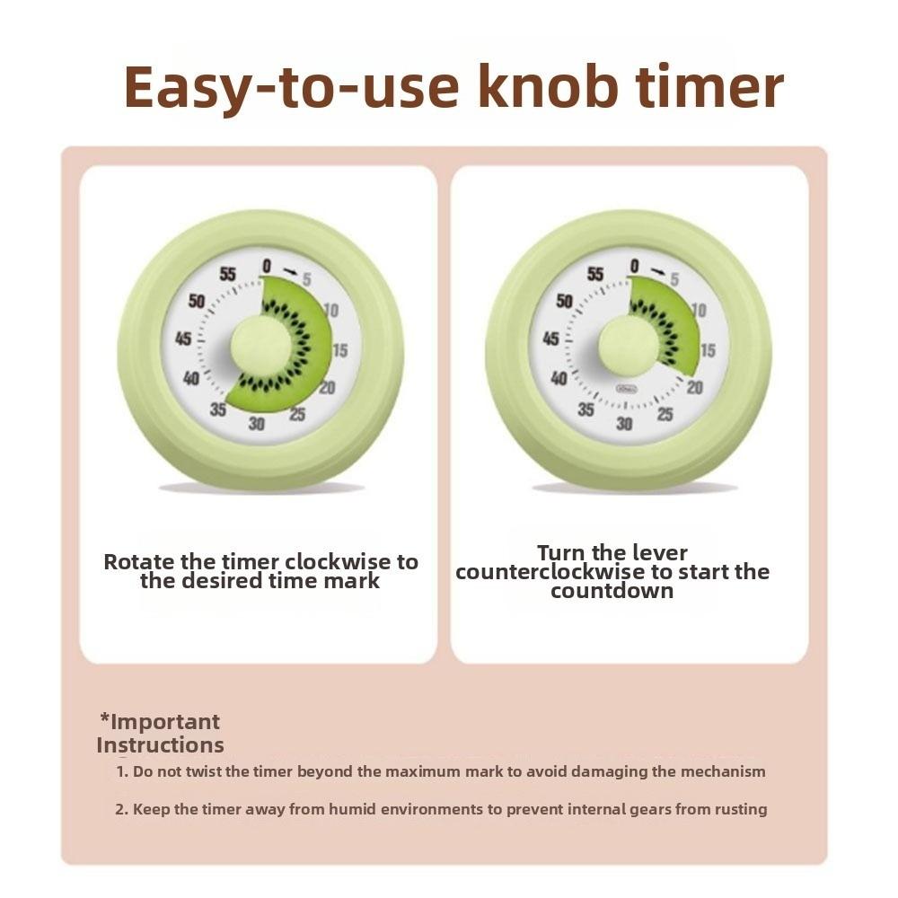 Round Visual Timer Time Manager Countdown Timer Reminder Device Kitchen Timer  Study Timer