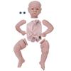DIY Doll Parts Silicone Doll Kit Toy Unpainted Toddler Soft DIY Doll Accessories 22inchWhite