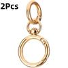 Round Spring Snap Carabiner Clips 2/5/10Pcs Matte Finish O Ring Swivel Trigger Hook Clasps for DIY Craft Backpack Keychain
