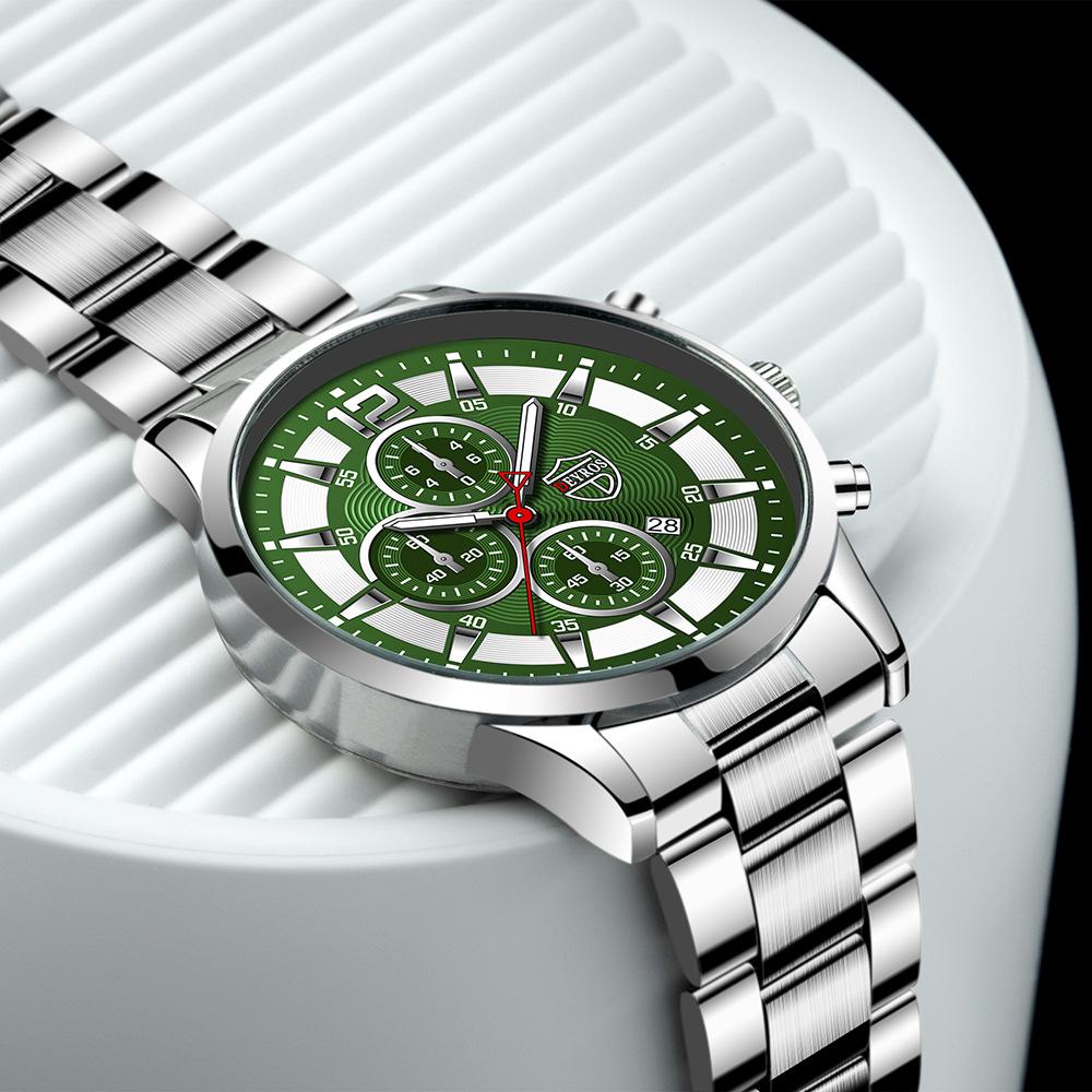 2pc Men's Quartz Watch Set, Men's Casual Watch, Business Watch, Men's Gift