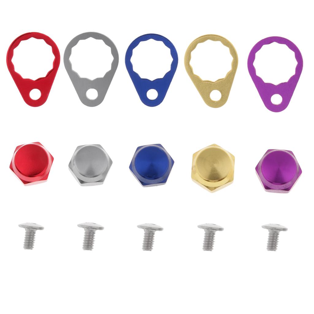 Anti-rust Fishing Reel Handle Crank Nuts Plate Screw Cap for S/D/A Baitcasting Reels
