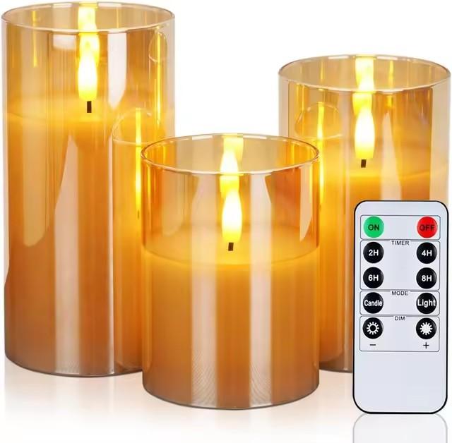 LED Electronic Candles LED Candle Decorations Candle Complete Set Of Remote Control Timers Christmas Wedding Home Decor Lighting