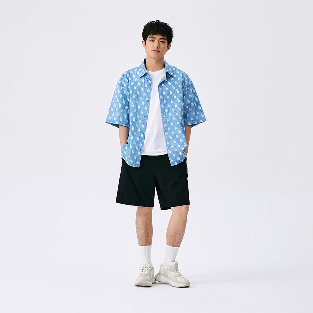 New MLB New York Yankees Basic Collection SS25 Casual Shorts Unisex Black 3ASMB0153-50BKS