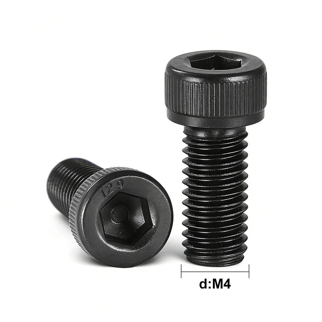 180-300pcs M2-M3 12.9 Hex Head Bolts, Black Carbon Steel Metric Screws, High Strength Machine Screw Assortment for DIY