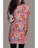 Azura Exchange Boho Flower Print Tunic Top