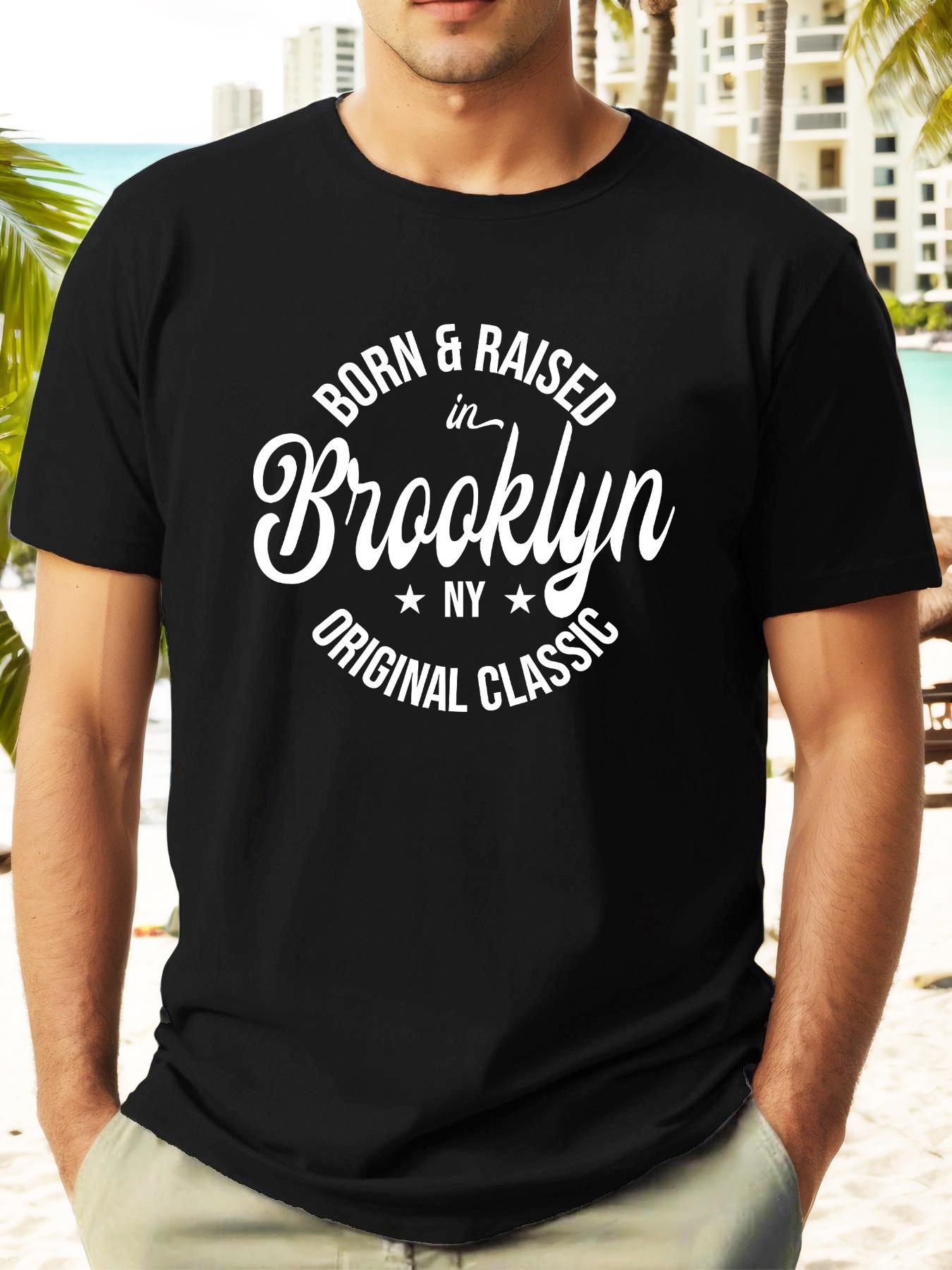 Brooklyn-Inspired Casual Summer T-shirt - Short Sleeve S