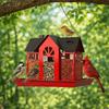 Metal Wild Bird Feeder Large Capacity Bird Feeding Station Hanging Bird Feeder  Outdoor Yard