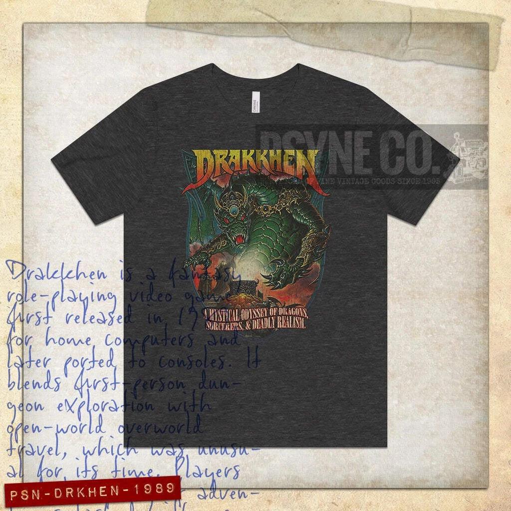 Drakkhen 1989 Vintage Men s T shirt S