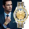 Men Steel Quartz Wristwatch Male Watches Mens Silver Gold Classic Masculino Hours Watches