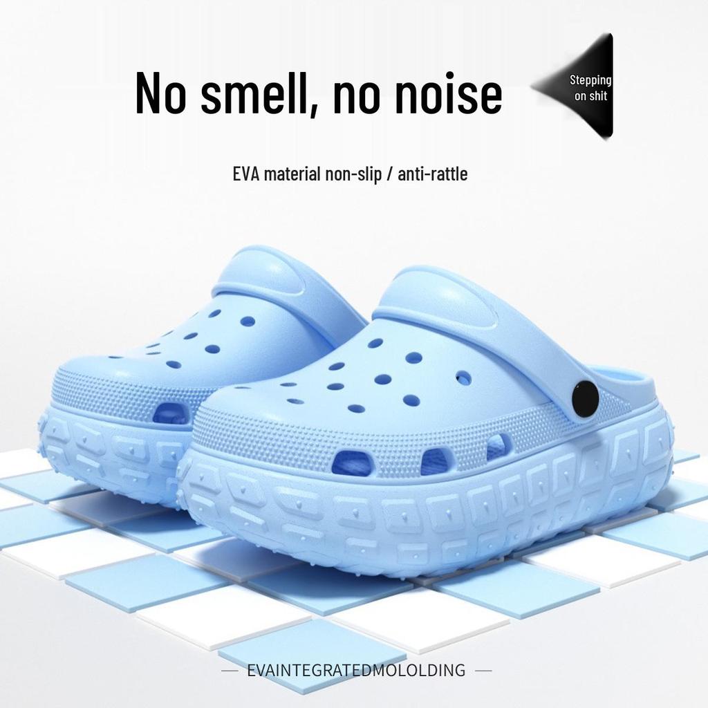 Women's Platform Clog Sandals: Non-Slip, Breathable, Wear-Resistant for Home & Beach