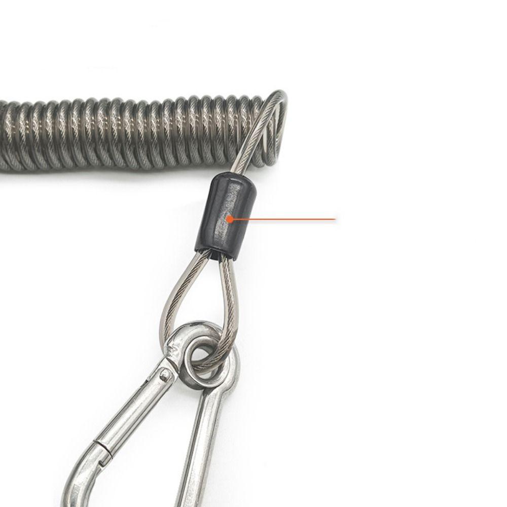 Safety Rope Fishing Missed Rope Lockable Retention Fishing Rope Fishing Coiled Lanyard  Outdoor
