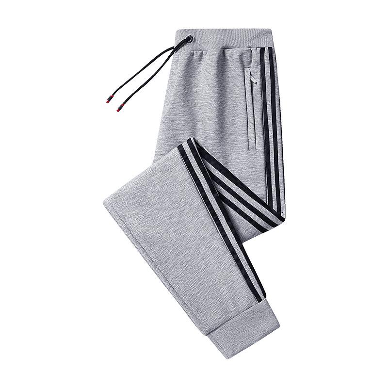 

Чоловічі спортивні штани з тенселю: Вільні прямі штани, великого розміру, для молоді та середнього віку, весняно-осінній стиль XXL