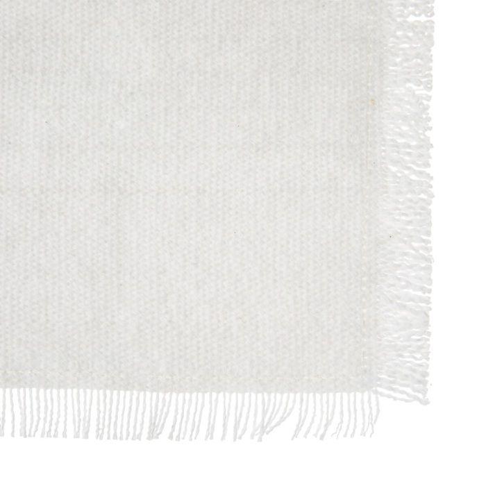 Set de table - Mahas - Blanc - 30 x 45 cm - 100% coton - Lavable à la main