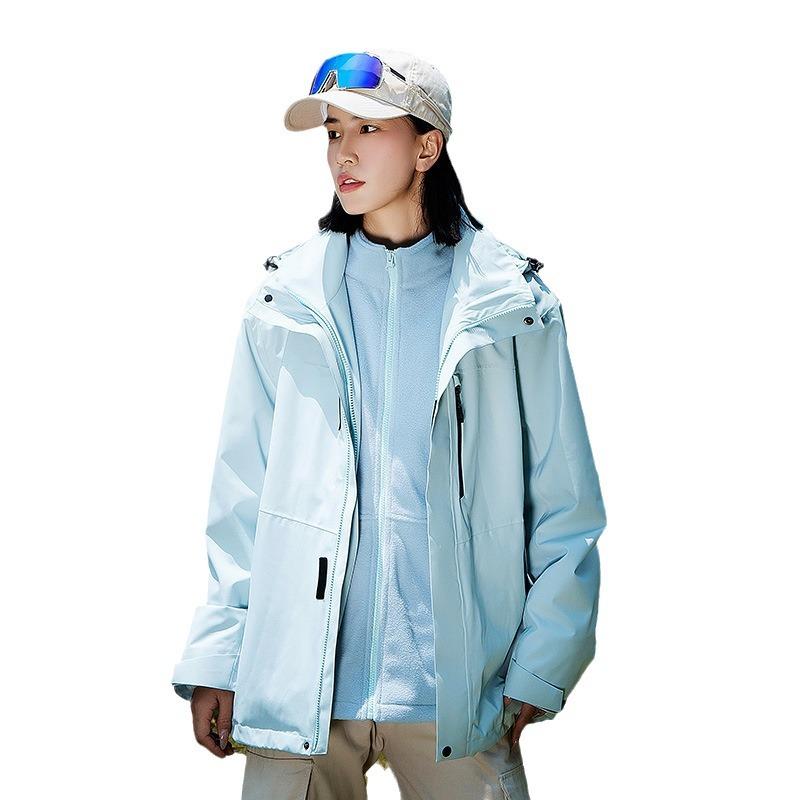 Jackets for Men, Three-in-one Jackets for Women, Outdoor Windproof and Waterproof Hidden Jackets, Mountaineering Jackets