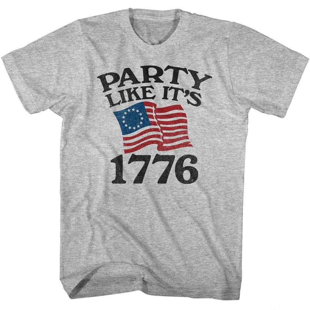 USA Patriotic Betsy Ross Flag Party Like It s 1776 Men s T shirt S